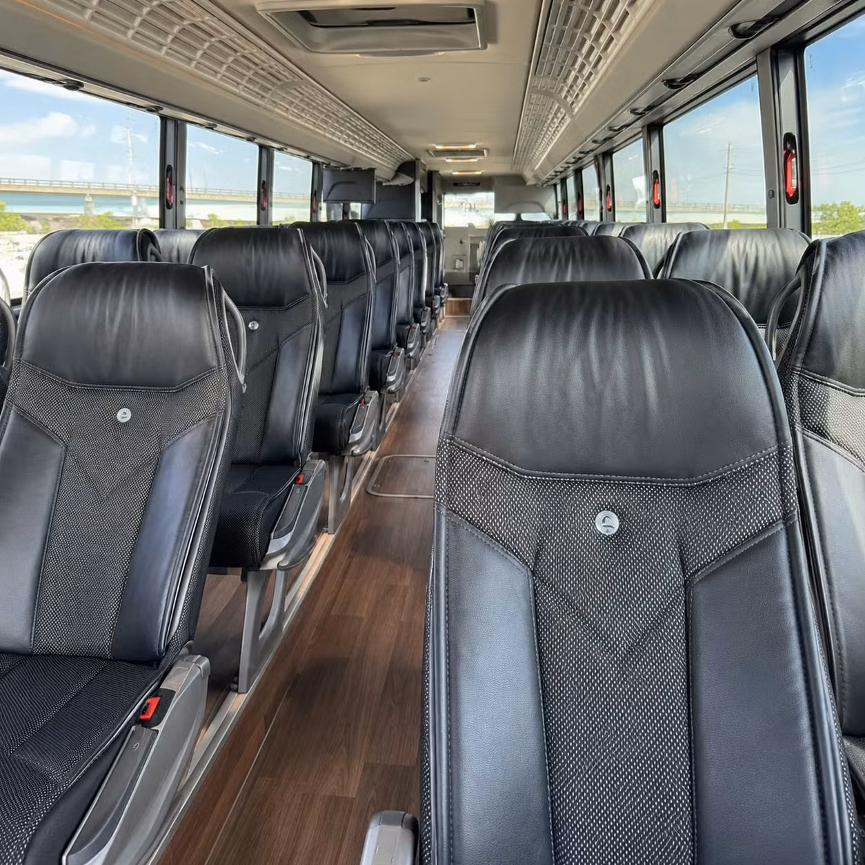 glendale charter bus interior